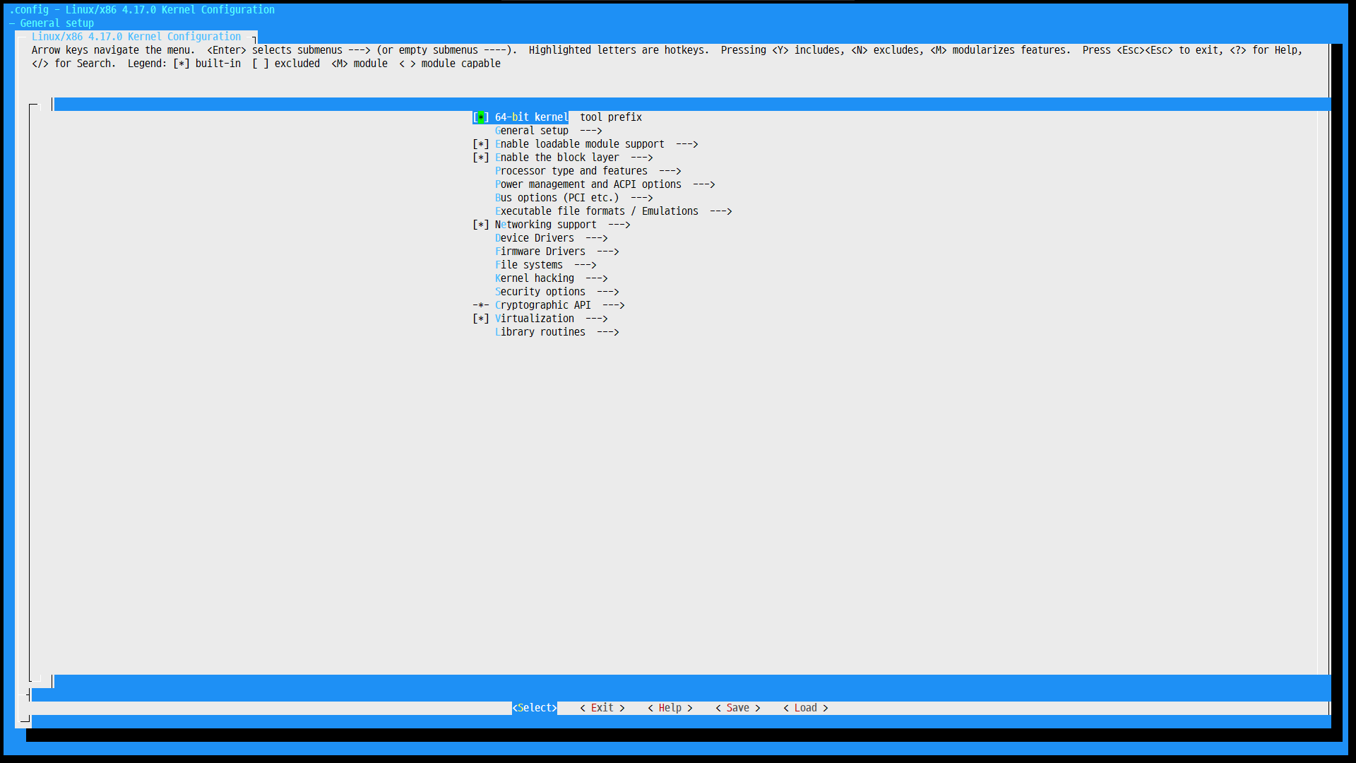 plik startowy jądra Linux x86 ro rootfs